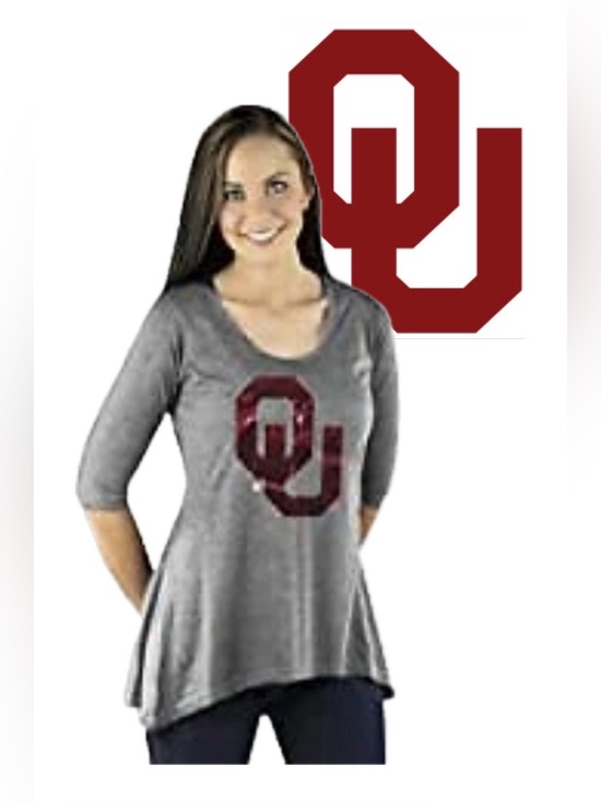 gameday couture Tops - NWT [gameday couture] Oklahoma Sooners NCAA Scoop Tunic High/Low Top Women's XL